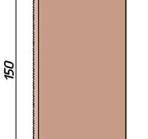 Гибкий плинтус (плинтусная лента) Jl 150